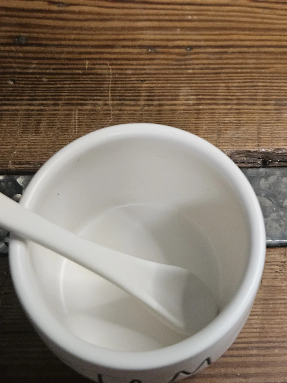 Rae Dunn Ceramic Jam Jar with Spoon - White